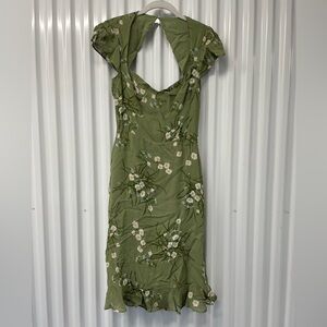 NWT Reformation Green Floral Dress